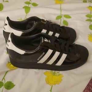 Adidas Superstar Black and White Sneakers